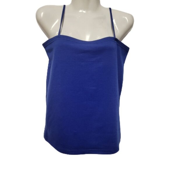 ROYAL Blue Spaghetti Strap Camisole Tank Top - New Without Tags- One Size - Picture 1 of 10